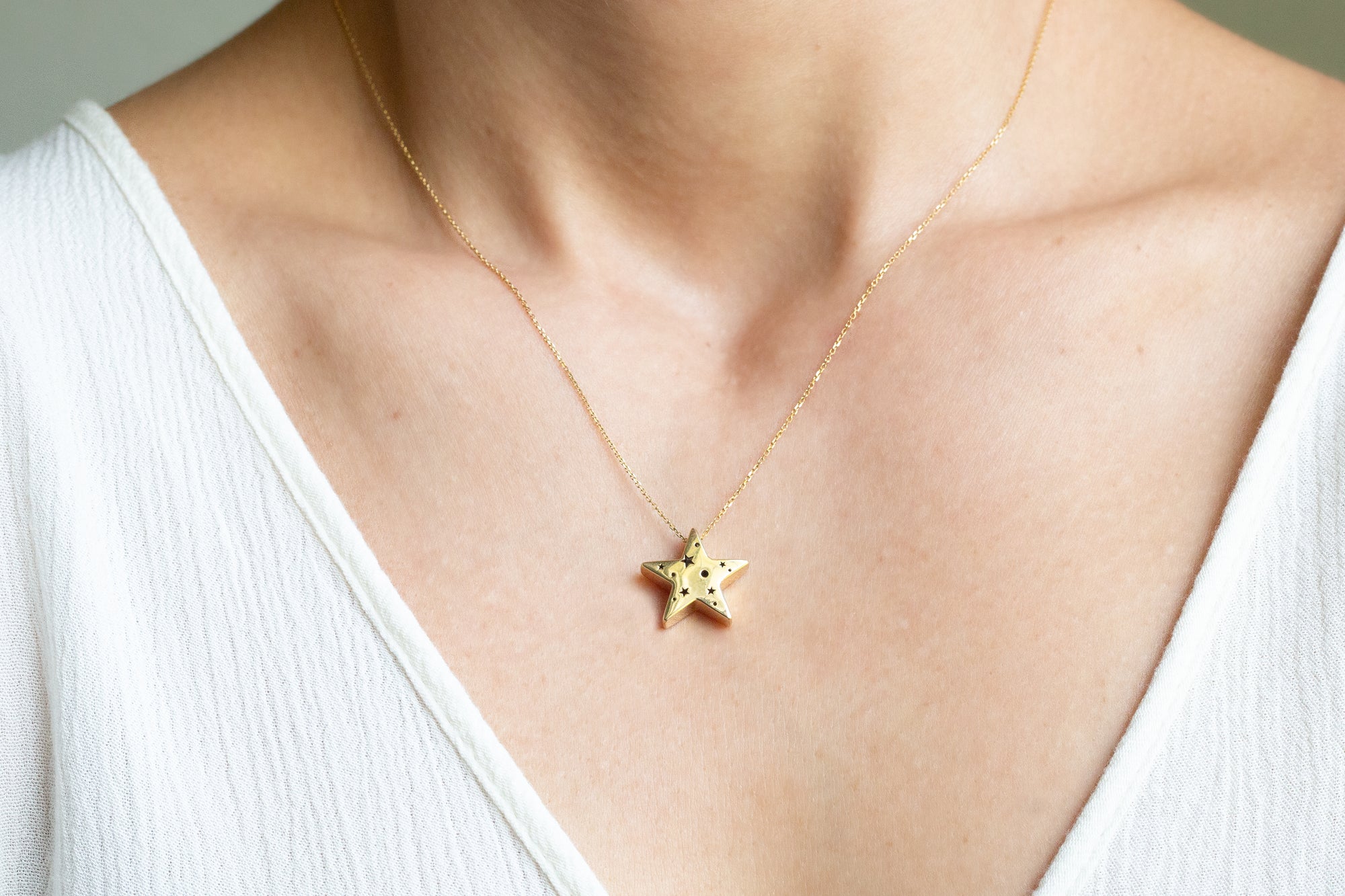 Original Hollow Star Necklace GOLD