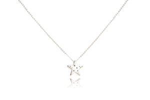 Mini Hollow Star Necklace SILVER